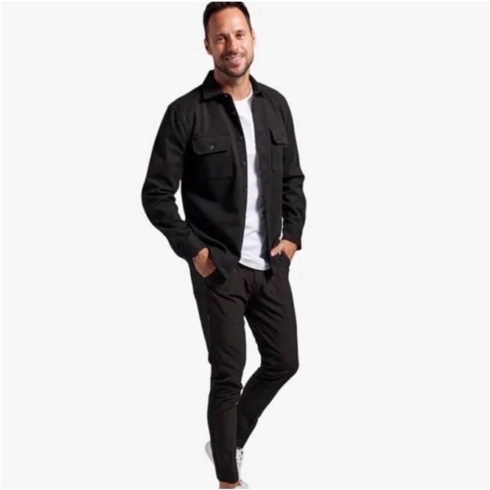 Bylt Premium Basics Coastal Overshirt Shirt Jacket. Black. Size XL - Picture 8 of 10